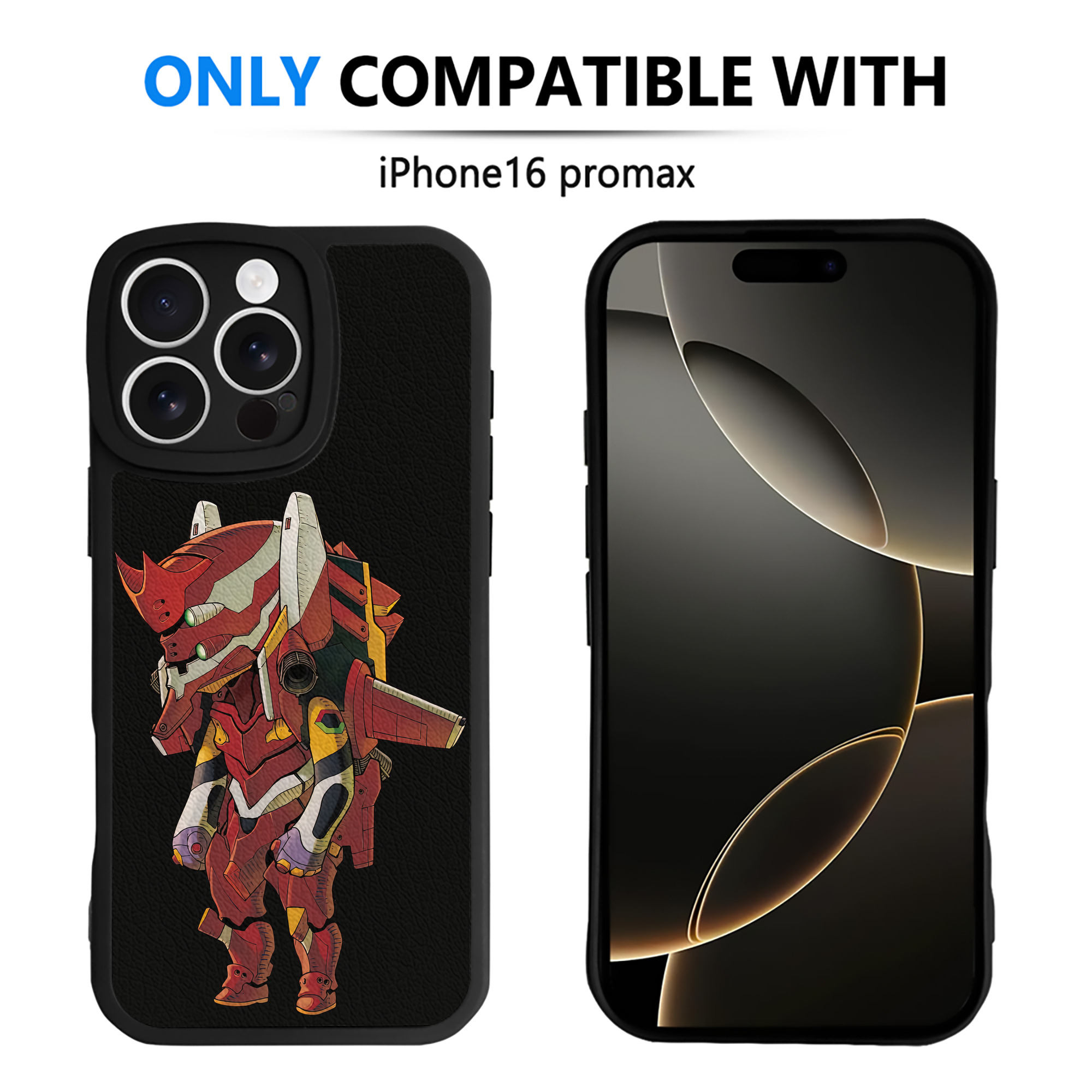 （画像用） EVA 新世紀エヴァンゲリオン 【iPhone 16シリーズ対応】シリコンスマホケース（レザー調） 材質：シリコン
